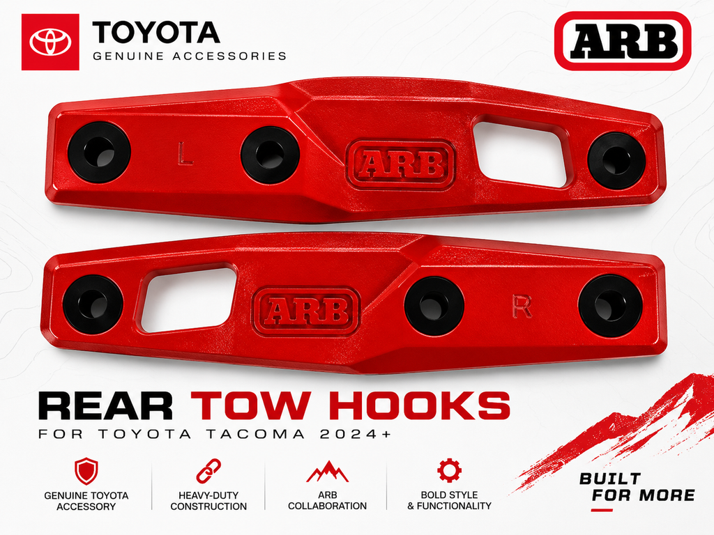Genuine Toyota ARB Rear Tow Hooks – Tacoma 2024+