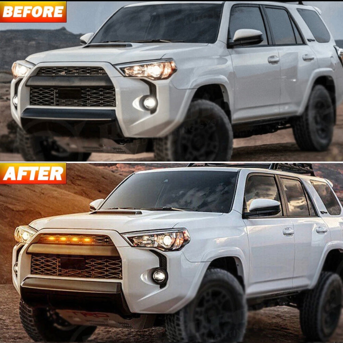 Amber LED Grille Lights | Toyota 4Runner 2014–2024 | Raptor Style