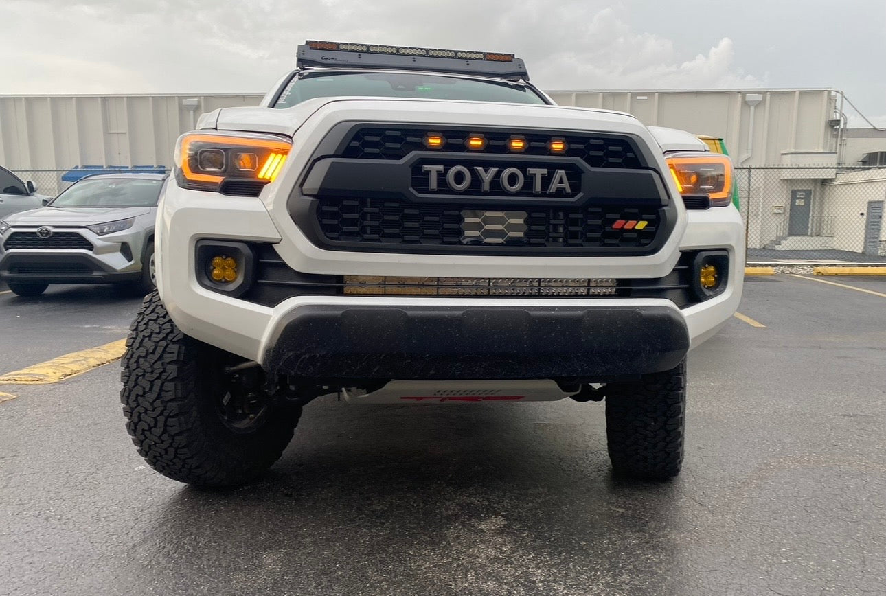 TRD Style Tri-Color Grille Badge Emblem for Toyota Tacoma, Tundra & 4Runner