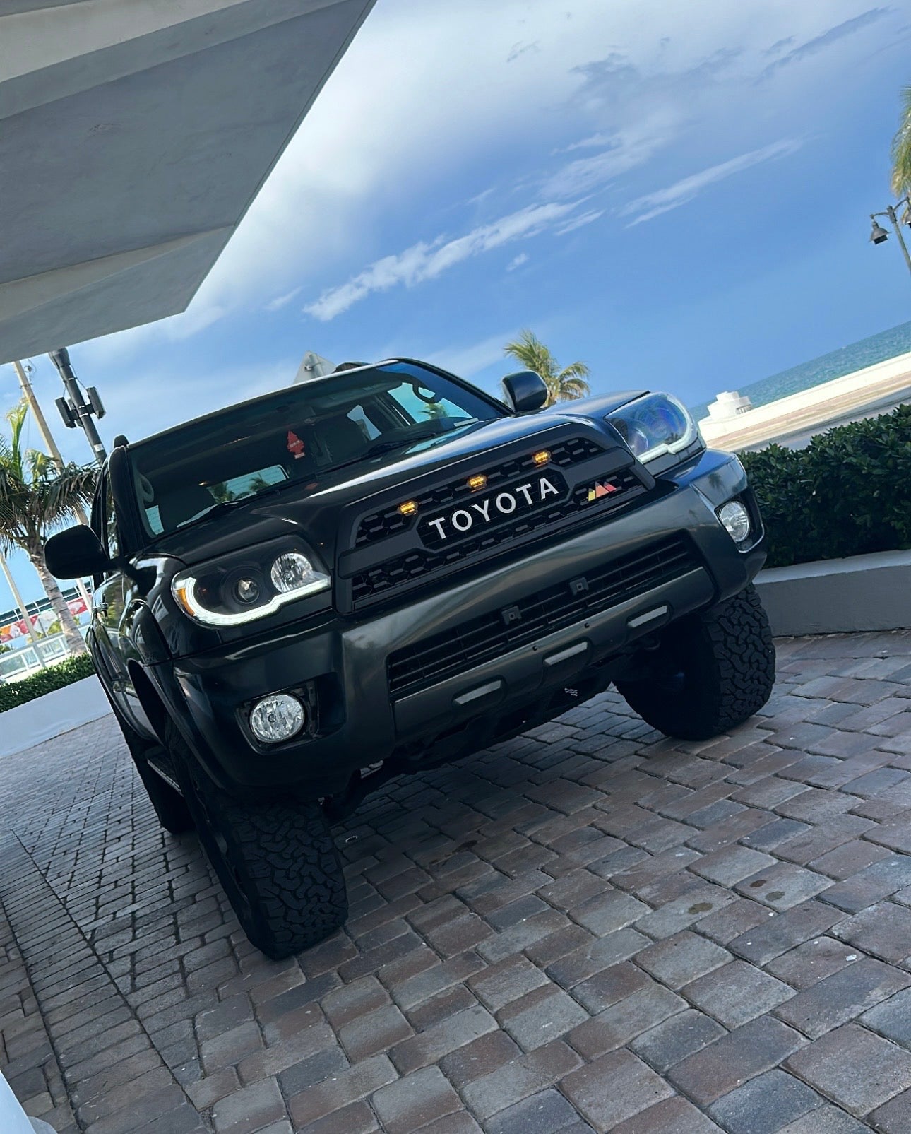 TRD Style Tri-Color Mountain Grille Badge for Toyota Tacoma, Tundra & 4Runner