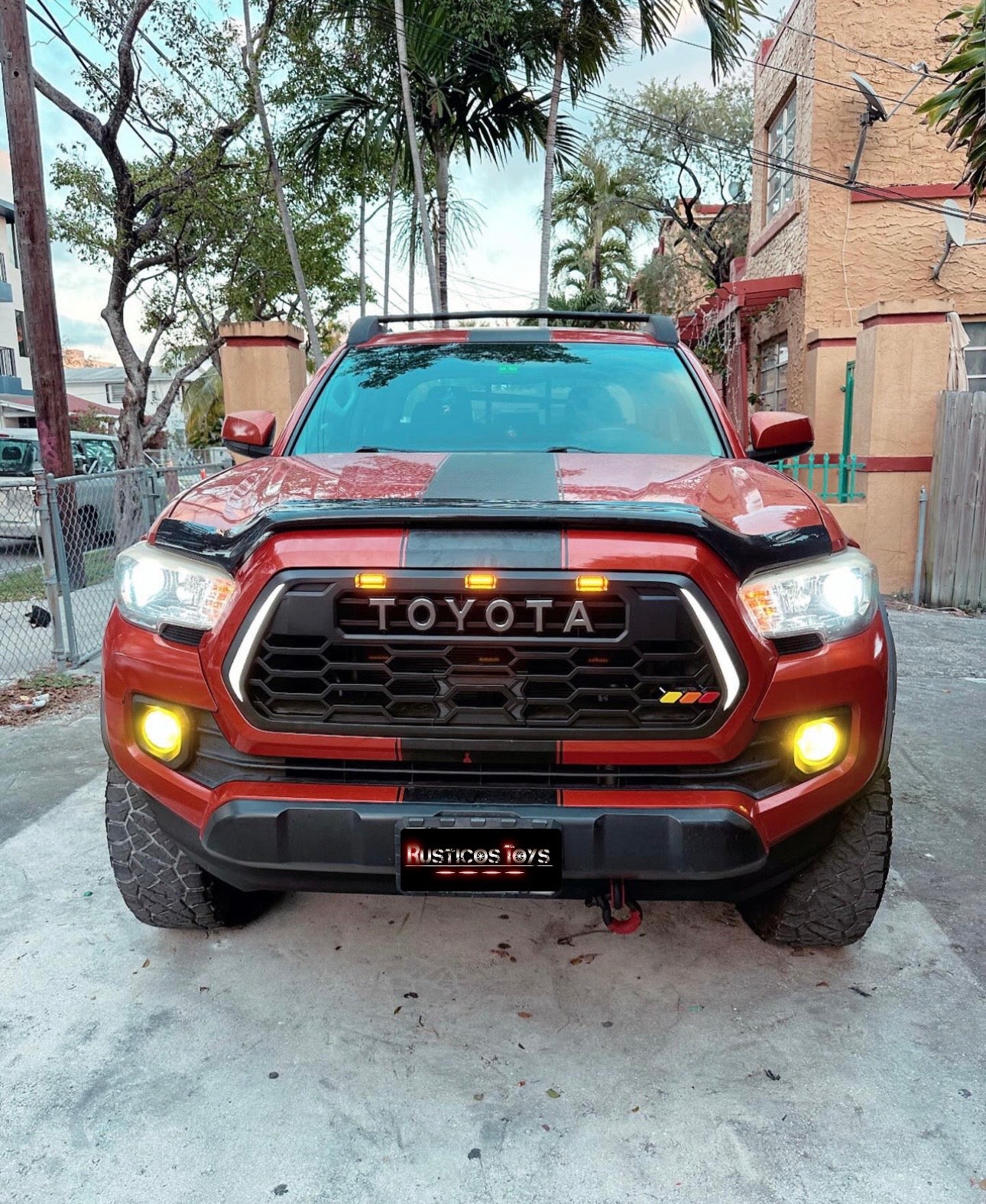 TRD Style Tri-Color Grille Badge Emblem for Toyota Tacoma, Tundra & 4Runner