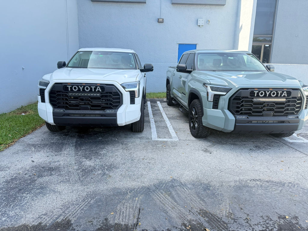 Toyota Tundra 2022-Current TRD Style Grille w/ LED Light Bar & Amber Lights